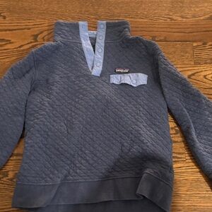 Patagonia Navy Quilted Pullover